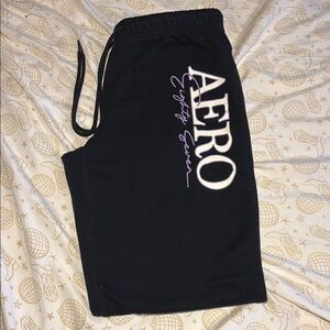 Aeropostale Black Sweatpants with Logo